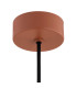 Sacramento Globe Pendant Ceiling Light Dirty Pink Iridescent Terracotta GX53-9