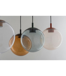 Sacramento Globe Pendant Ceiling Light Smoky Green-Gray Dark Bottle Green GX53-2