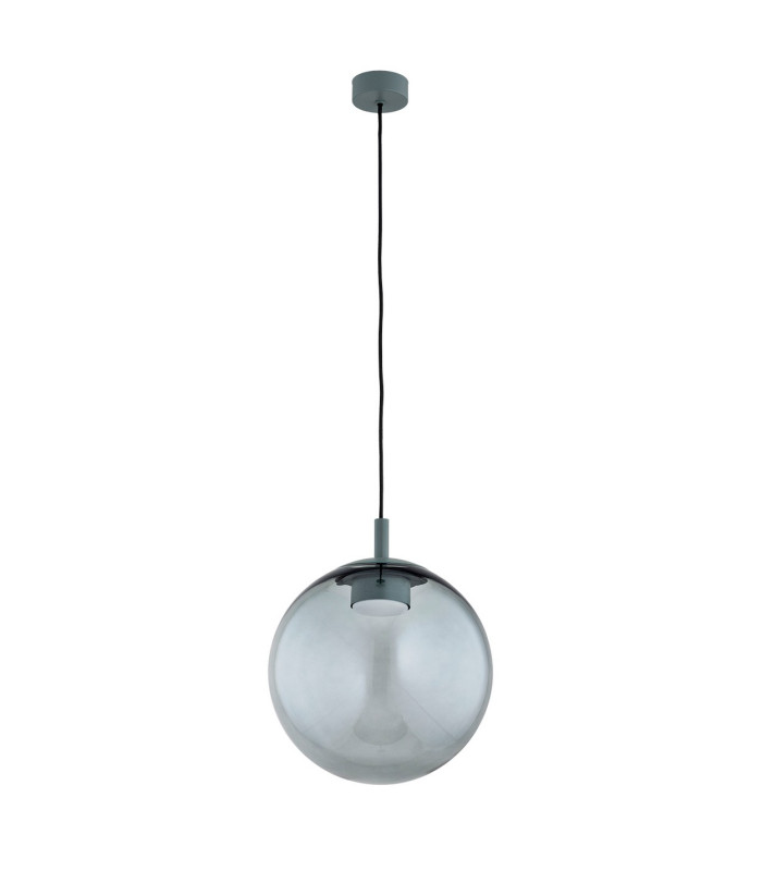 Sacramento Globe Pendant Ceiling Light Smoky Green-Gray Dark Bottle Green GX53-7