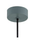Sacramento Globe Pendant Ceiling Light Smoky Green-Gray Dark Bottle Green GX53-9