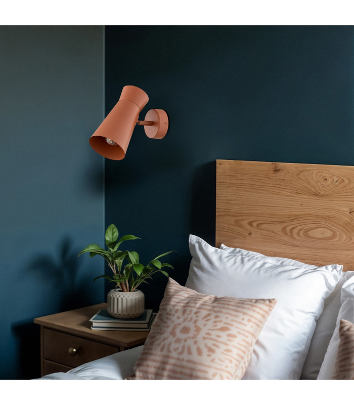 Lord Adjustable Single Spotlight Terracotta E14-5