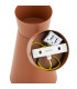 Lord Adjustable Single Spotlight Terracotta E14-8