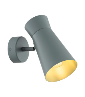 Lord Adjustable Single Spotlight Dark Sage E14-1