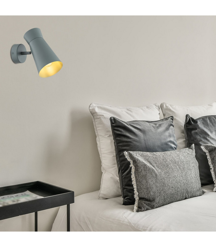 Lord Adjustable Single Spotlight Dark Sage E14-5