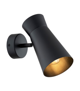Lord Adjustable Single Spotlight Black Texture E14-1