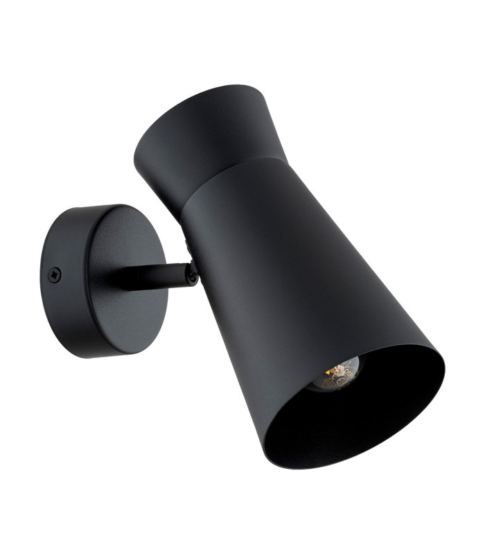 Lord Adjustable Single Spotlight Black Texture E14-3