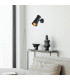 Lord Adjustable Single Spotlight Black Texture E14-5