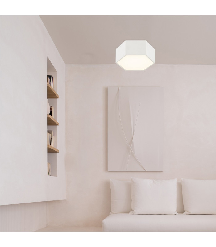 Libero LED Surface Mounted Downlight Cream White 2125lm 3000K-3