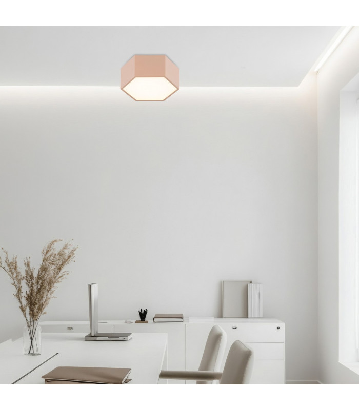 Libero LED Surface Mounted Downlight Peach 2125lm 3000K-3
