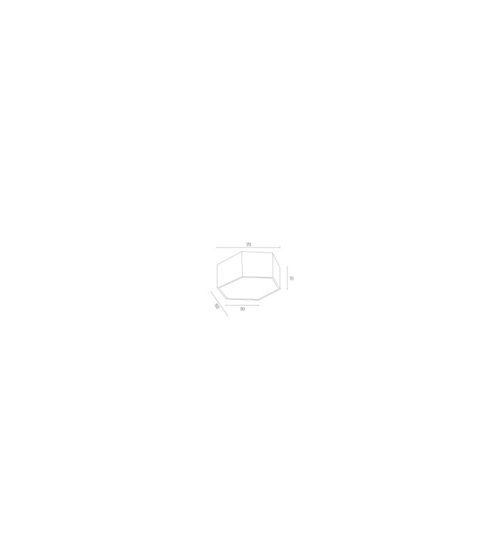 Libero LED Surface Mounted Downlight Peach 2125lm 3000K-9