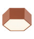 Libero LED Surface Mounted Downlight Terracotta 2125lm 3000K-1