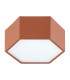 Libero LED Surface Mounted Downlight Terracotta 2125lm 3000K-2