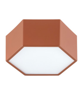 Libero LED Surface Mounted Downlight Terracotta 2125lm 3000K-2