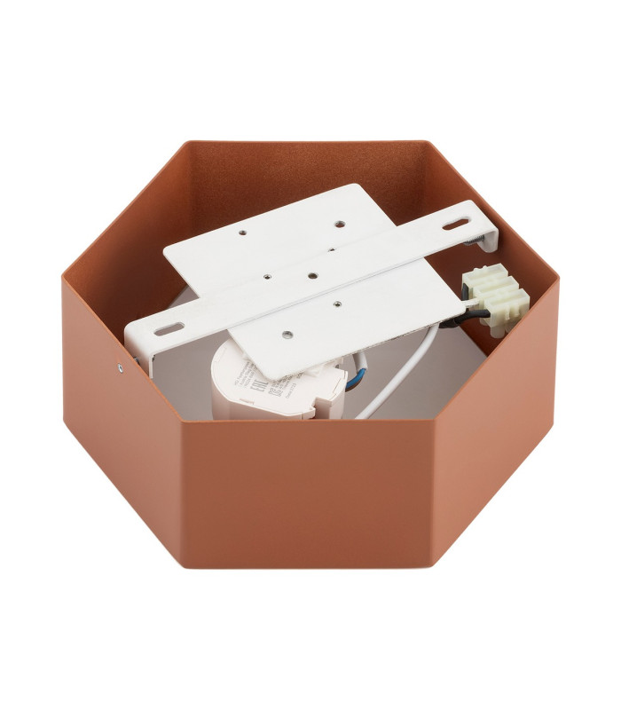 Libero LED Surface Mounted Downlight Terracotta 2125lm 3000K-8