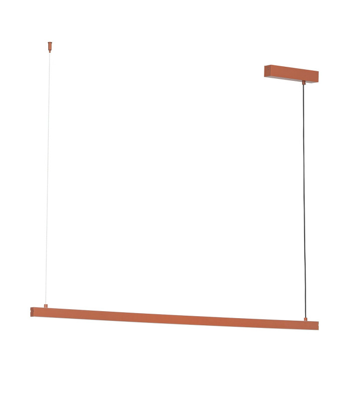 Miami LED Bar Pendant Ceiling Light Terracotta 3130lm 3000K-3