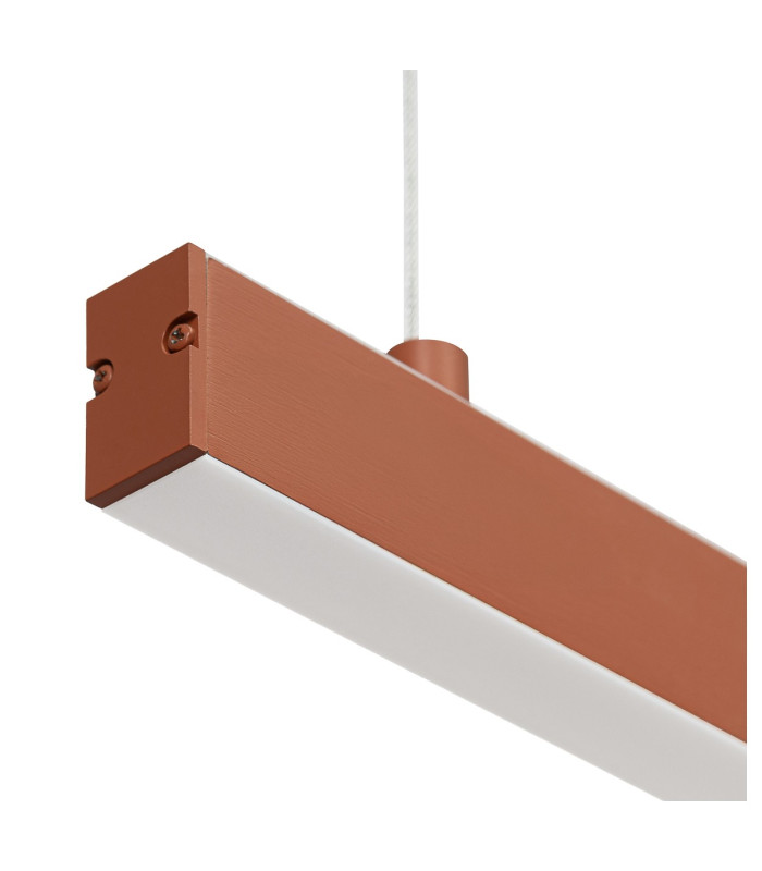 Miami LED Bar Pendant Ceiling Light Terracotta 3130lm 3000K-5