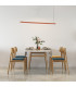 Miami LED Bar Pendant Ceiling Light Terracotta 3130lm 3000K-6