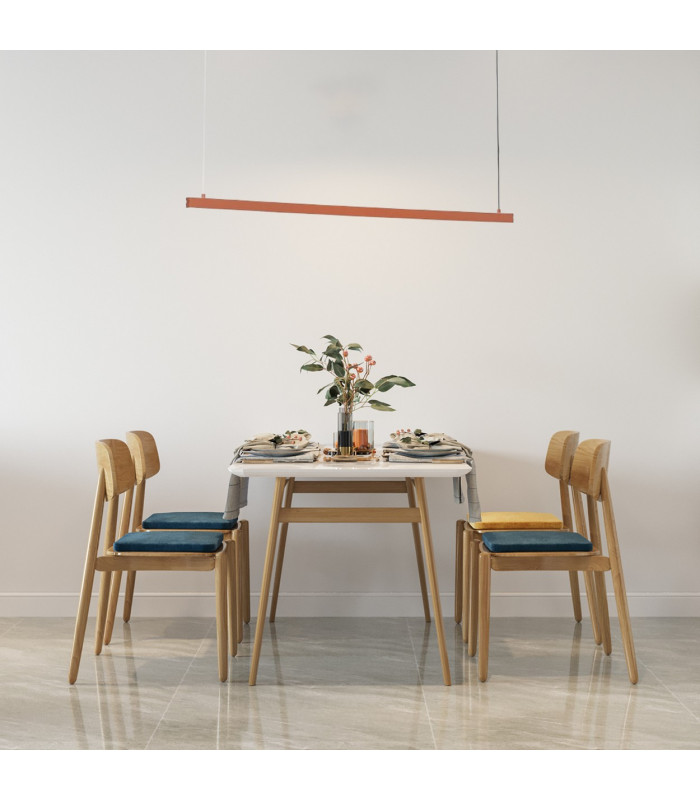 Miami LED Bar Pendant Ceiling Light Terracotta 3130lm 3000K-6