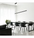 Miami LED Bar Pendant Ceiling Light Black 3130lm 3000K-2