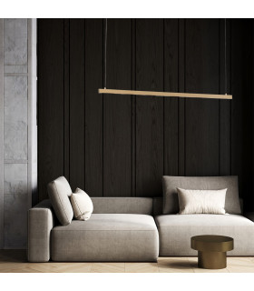 Miami LED Bar Pendant Ceiling Light Gold 3130lm 3000K-2
