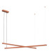 Miami LED Bar Pendant Ceiling Light Terracotta 6260m 3000K-1
