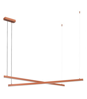 Miami LED Bar Pendant Ceiling Light Terracotta 6260m 3000K-1
