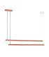Miami LED Bar Pendant Ceiling Light Terracotta 6260m 3000K-3