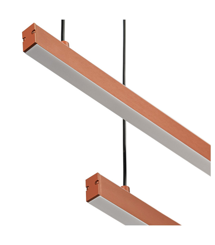 Miami LED Bar Pendant Ceiling Light Terracotta 6260m 3000K-8