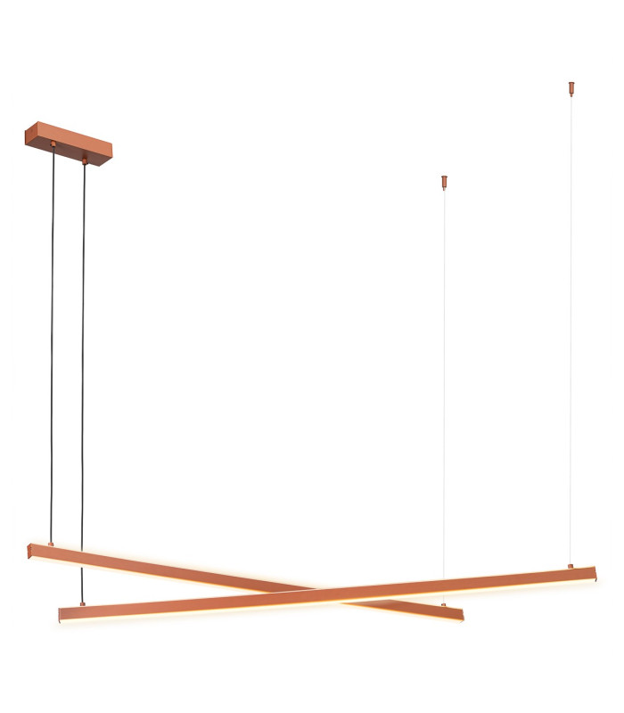Miami LED Bar Pendant Ceiling Light Terracotta 6260m 3000K-12