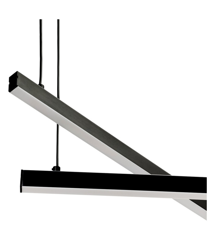 Miami LED Bar Pendant Ceiling Light Black 6260m 3000K-8