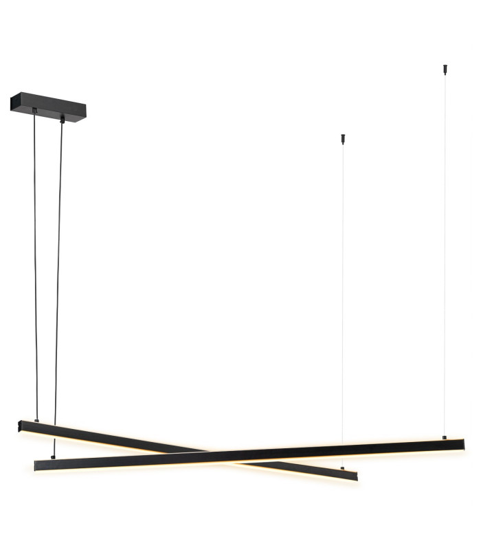 Miami LED Bar Pendant Ceiling Light Black 6260m 3000K-12