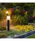 Norfolk 52cm Outdoor Bollard Black Clear Glass E27 IP44-2