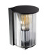 Norfolk Outdoor Wall Lantern Black Clear Glass Shade E27 IP44-5