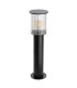 Norfolk 52cm Outdoor Bollard Black Clear Glass E27 IP44-5