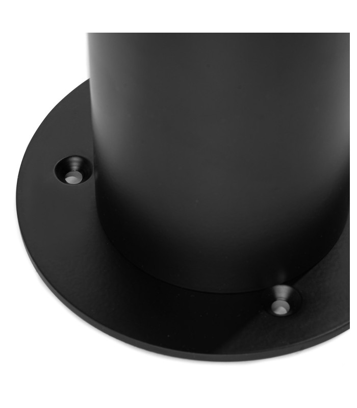 Norfolk 52cm Outdoor Bollard Black Clear Glass E27 IP44-7