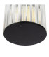Norfolk Slim Pendant Ceiling Light Black Transparent Glass E27 IP44-6