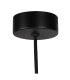 Norfolk Slim Pendant Ceiling Light Black Transparent Glass E27 IP44-7