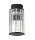 Norfolk Outdoor Surface Mounted Downlight Black Clear Glass Shade E27 IP44-2