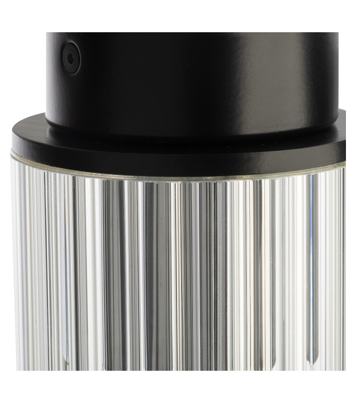 Norfolk Outdoor Surface Mounted Downlight Black Clear Glass Shade E27 IP44-6