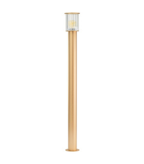 Norfolk 124cm Outdoor Bollard Gold Clear Glass E27 IP44-1