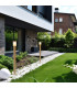 Norfolk 124cm Outdoor Bollard Gold Clear Glass E27 IP44-2