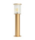 Norfolk 52cm Outdoor Bollard Gold Clear Glass E27 IP44-3