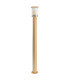 Norfolk 124cm Outdoor Bollard Gold Clear Glass E27 IP44-4