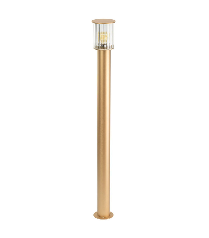 Norfolk 124cm Outdoor Bollard Gold Clear Glass E27 IP44-4