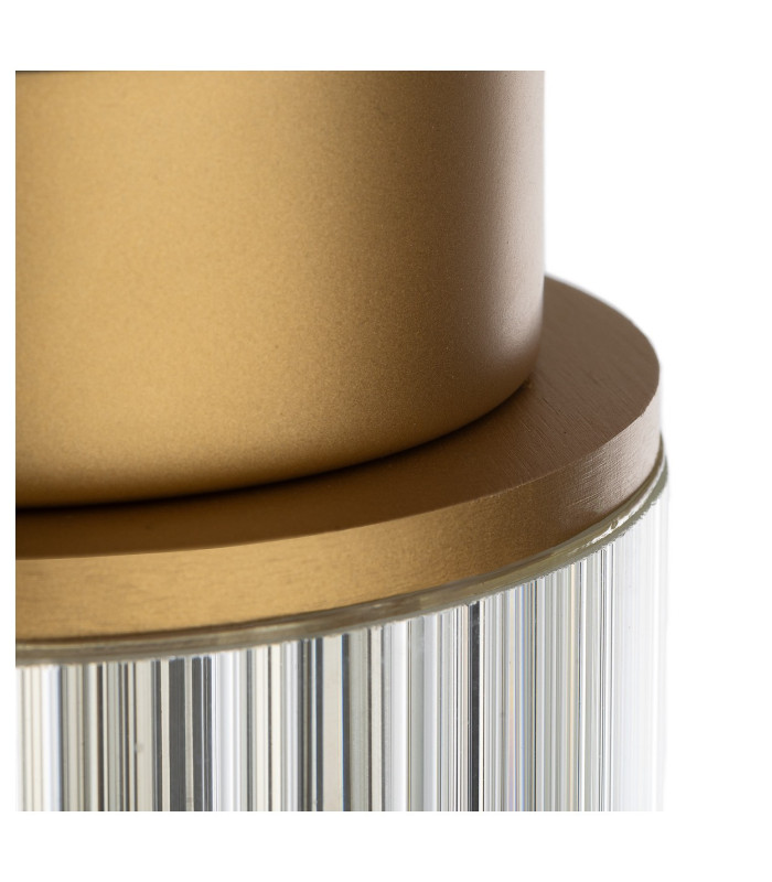 Norfolk Outdoor Surface Mounted Downlight Gold Clear Glass Shade E27 IP44-6