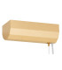 Hampton 120cm LED Bar Pendant Ceiling Light Brushed Brass Clear Glass Shade 3000K-7