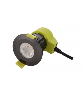 Dimmable LED Recessed Downlight, Black Chrome, 38 deg. Beam Angle, 840lm, 5000K, IP65, DRIVER INCLUDED - 2