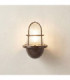 Armada Solid Brass Uplight Wall Lantern Antique Brass Finish IP64-1