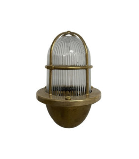 Armada Solid Brass Uplight Wall Lantern Raw Brass Finish IP64-2