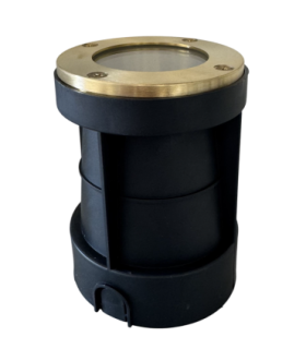Bertha Solid Brass Ground Light Raw Brass Finish IP67-1